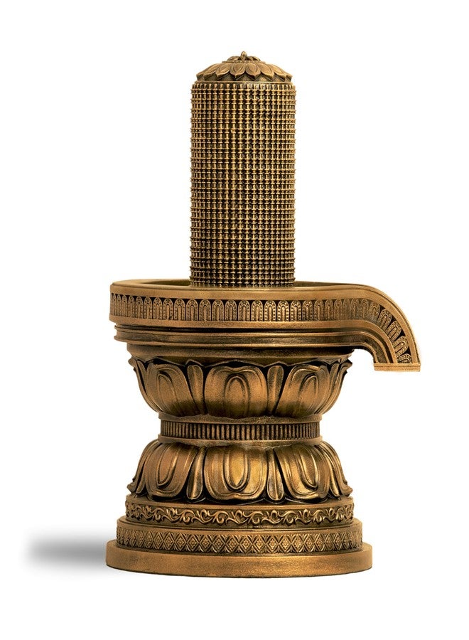 SILAIII 1008 Shiva Lingam Idol 6 Inch | Siva Lingam for Pooja | Shivling Sculpture for Home Temple & Spiritual Gift, Antique Bronze - Image 1